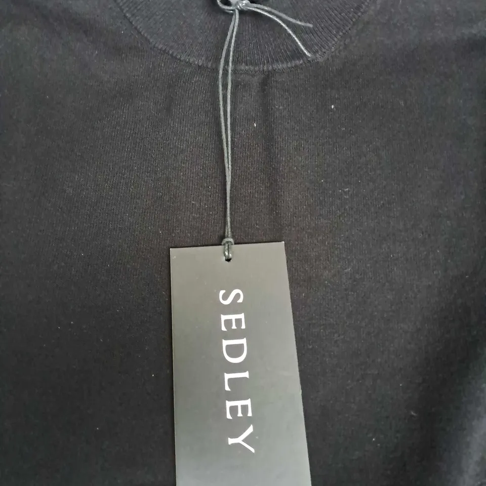 SEDLEY BAKER SWEATER IN BLACK - MEDIUM