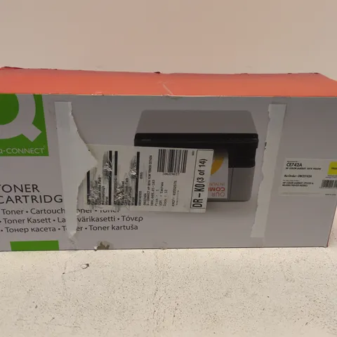 HP CE742A YELLOW TONER CARTRIDGE FOR COLOR LASERJET CP5225/307A (Q-CONNECT)