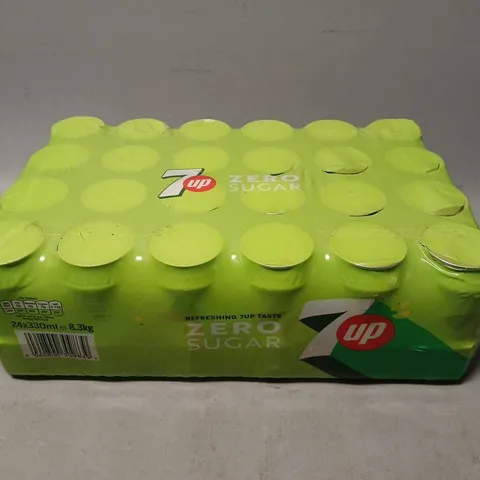 CRATE OF 7UP ZERO SUGAR - 24 CANS - COLLECTION ONLY 