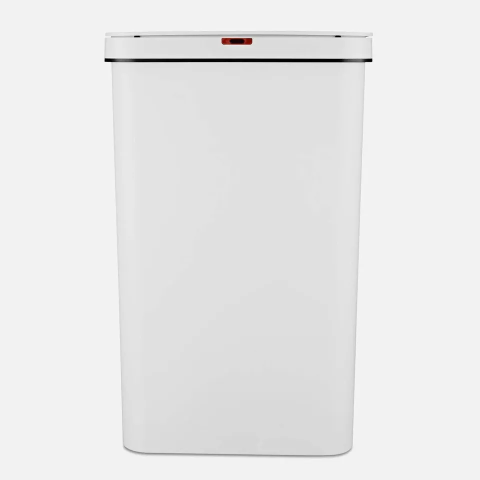 BOXED TOWER T838005 SENSOR BIN WITH RETAINER RING, BATTERY-OPERATED 50L, WHITE (1 BOX)