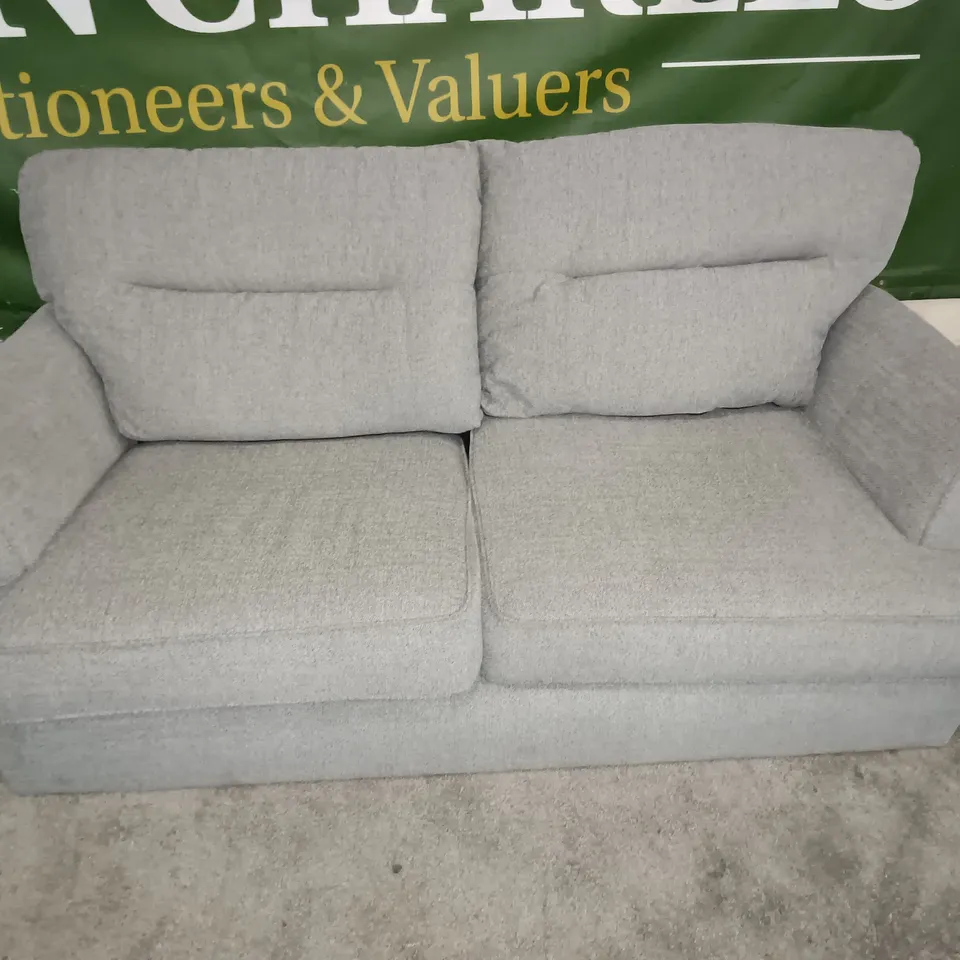 GREY FABRIC 2-SEATER SOFA