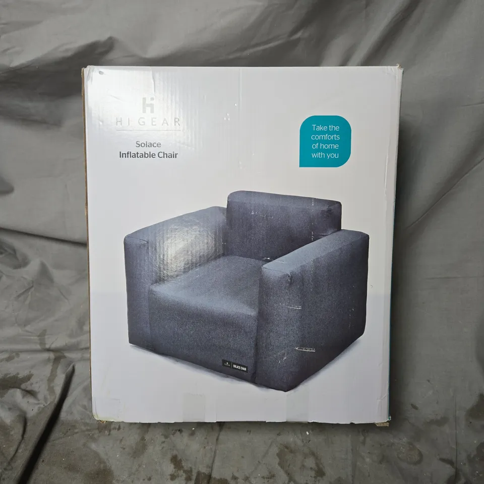 HIGEAR SOLACE INFLATABLE CHAIR – BOXED