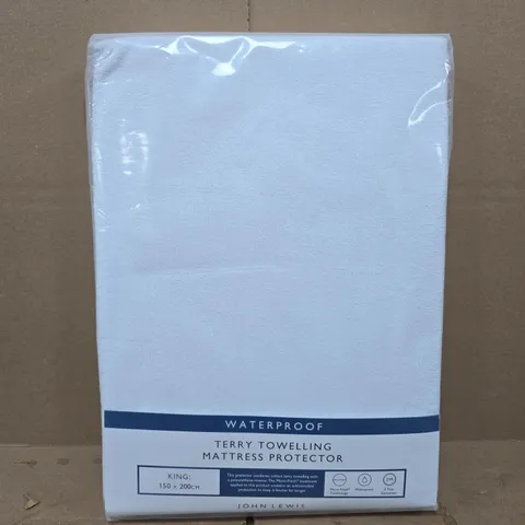 JOHN LEWIS WATERPROOF MATTRESS PROTECTOR – KING SIZE 150 X 200 CM