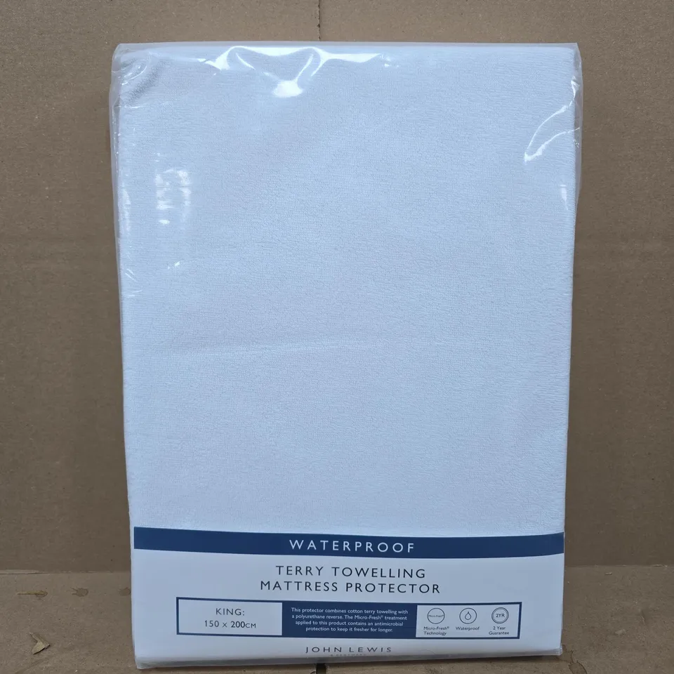 JOHN LEWIS WATERPROOF MATTRESS PROTECTOR – KING SIZE 150 X 200 CM
