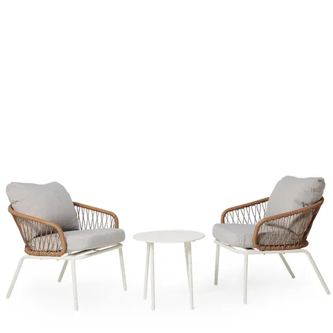 SARA BY SARA DAVIES 2 SEATER CUSHIONED BISTRO SET WITH TABLE
