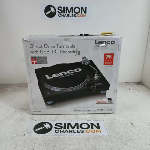 BOXED LENCO L-3809BK DIRECT DRIVE TURNTABLE 