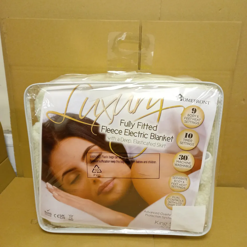HOMEFRONT LUXURY FULLY HEATED FLEECE ELECTRIC BLANKET