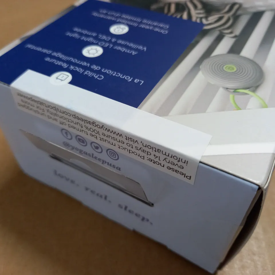 SEALED YOGASLEEP HUSH PORTABLE WHITE NOISE MACHINE