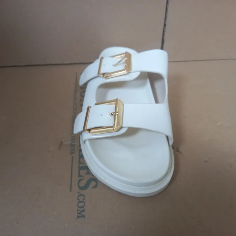 OFFICE DOUBLE STRAP CHUNKY FOOTBED SANDALS - SIZE 6