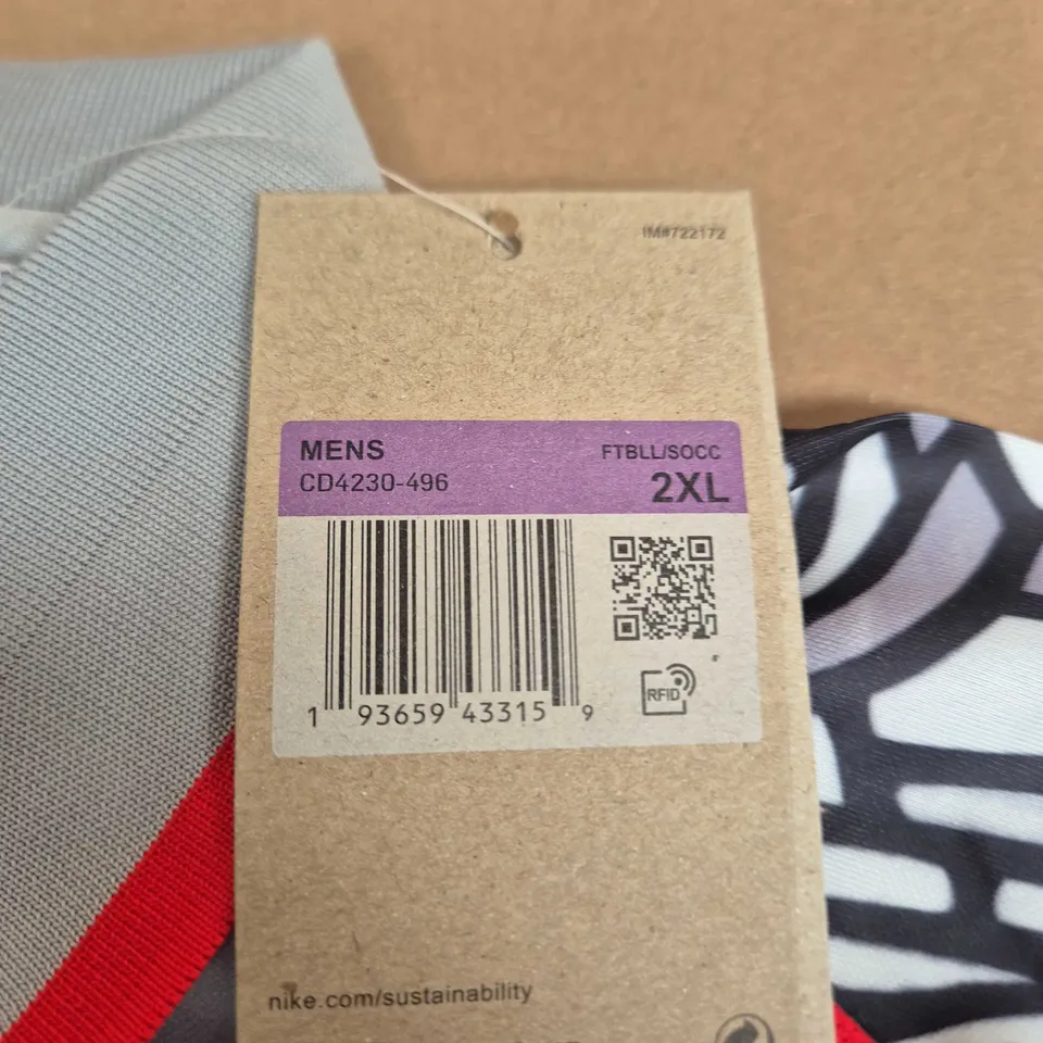 PALACE X NIKE MEN'S GRAPHIC JERSEY – KNIGHT PRINT, ENGLAND CREST, 2XL