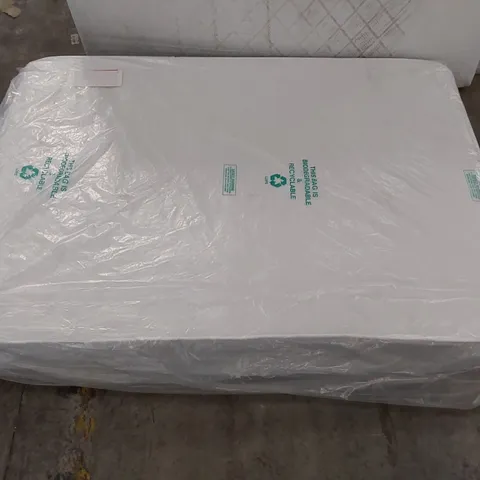 QUALITY BAGGED 4'6" DOUBLE MEMORY FOAM OPEN COIL MATTRESS