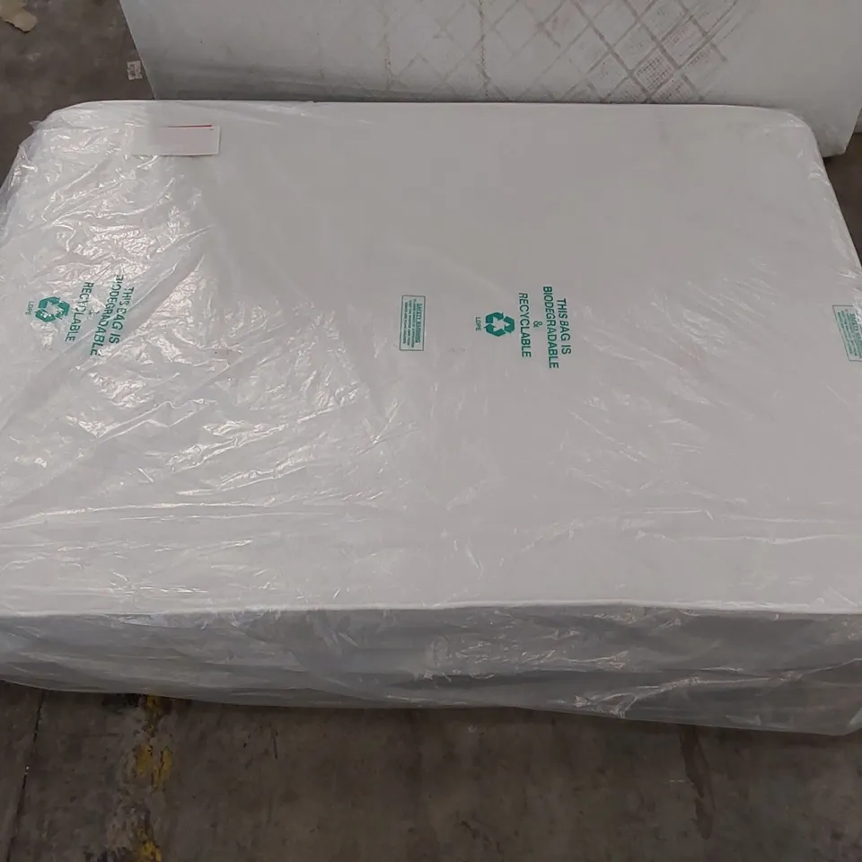 QUALITY BAGGED 4'6" DOUBLE MEMORY FOAM OPEN COIL MATTRESS