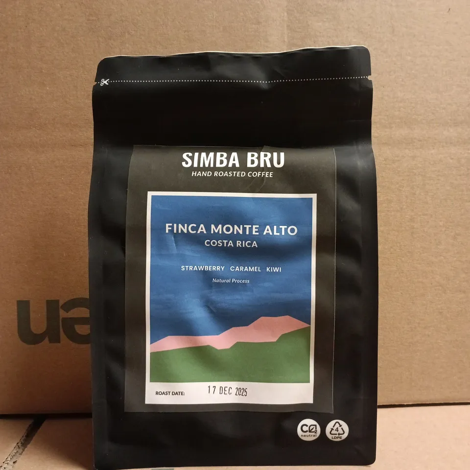 SIMBA BRU FINCA MONTE ALTO COSTA RICA HAND ROASTED COFFEE