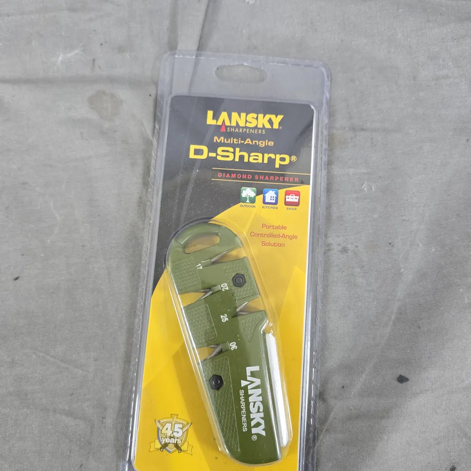 LANSKY D-SHARP MULTI-ANGLE DIAMOND SHARPENER – HANDHELD KNIFE SHARPENER (BLISTER PACKAGING)