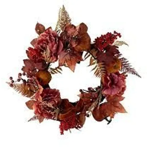 SARA BY SARA DAVIES 55CM PRE LIT LUXURY AUTUMN WREATH