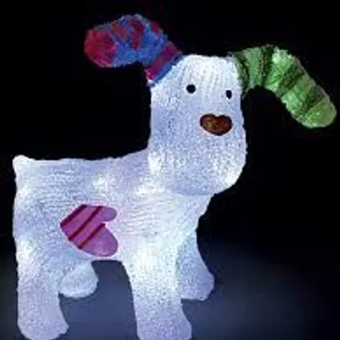 BOXED NEO DOG ACRYLIC CHRISTMAS LIGHT 30 COOL WHITE LED CHRISTMAS LIGHT