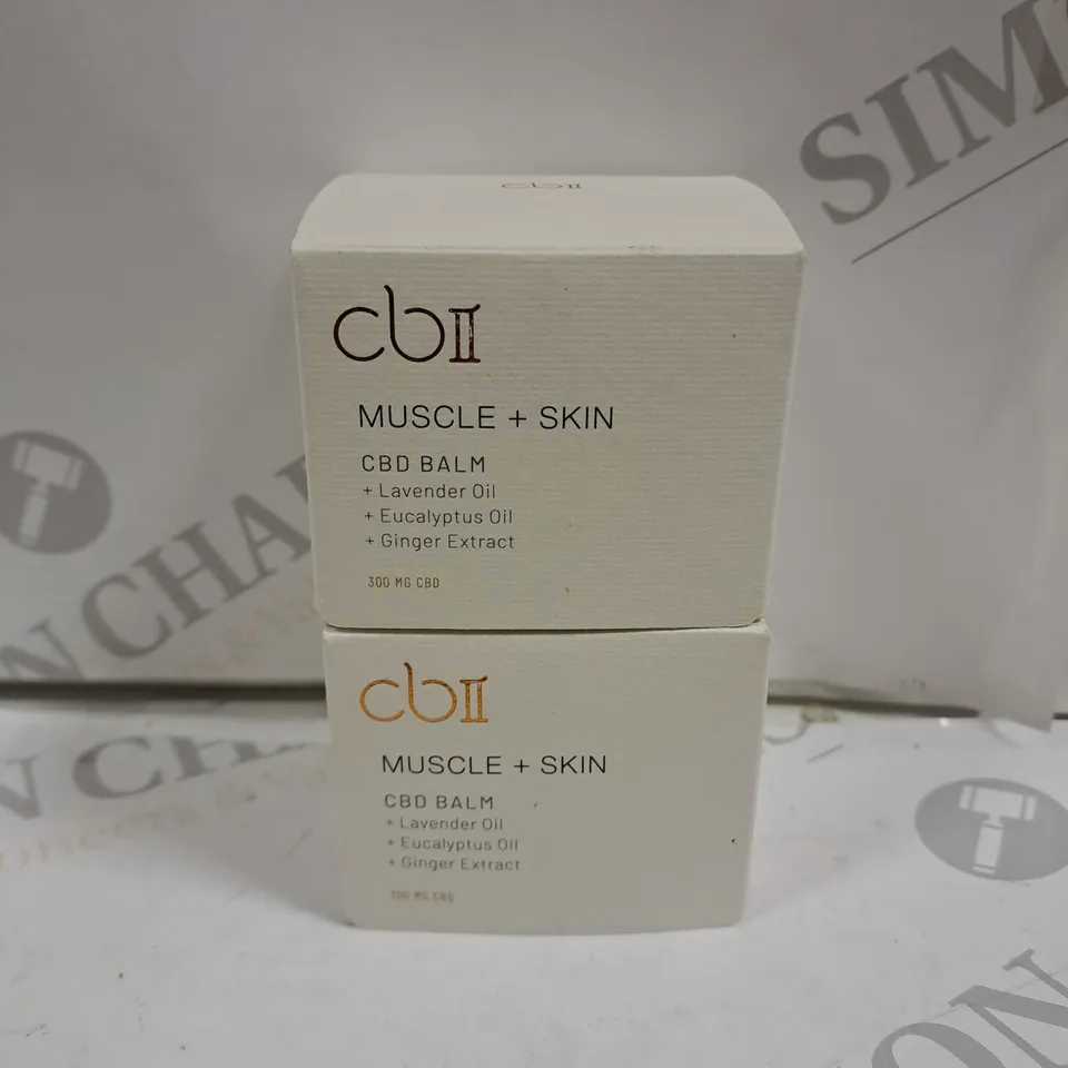 2X CB2 MUSCLE+SKIN CBD BALM 
