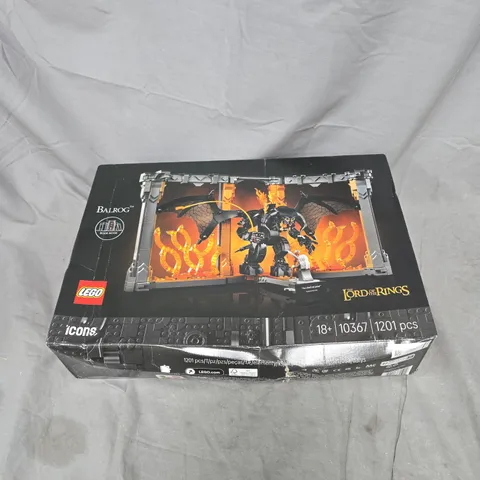 LEGO BOOK NOOK LORD OF THE RINGS BALROG 1201 PIECES, 10367. 18+