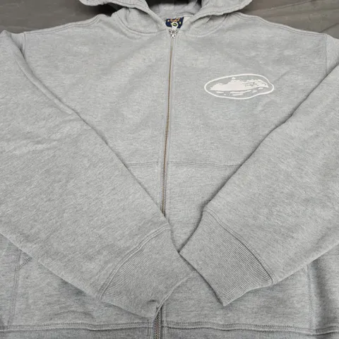 CORTEIZ FULL ZIP JACKET IN GREY - SIZE S