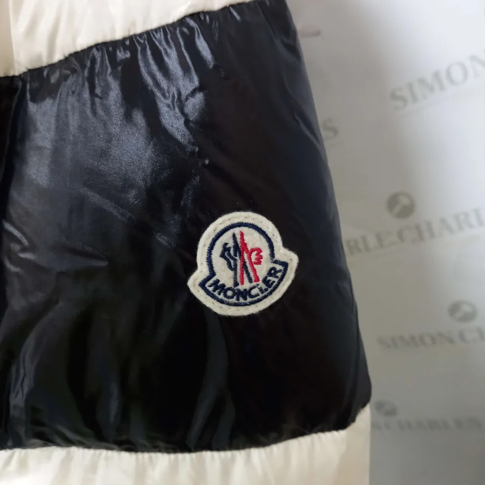 MONCLER EXCLUSIVE LUISANIVAROMA FRENCH PUFFER JACKET IN CREAM - SIZE 2