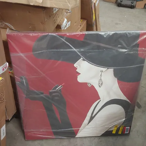 BAGGED HAUTE CHAPEAU ROUGE II BY MARCO FABIANO WRAPPED CANVAS