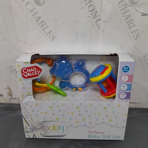 CHAD VALLEY BABY - 10 PIECE BABY GIFT SET - 0+MONTHS