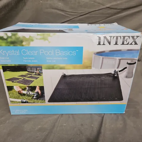 INTEX KRYSTAL CLEAR POOL BASICS SOLAR MAT – BOXED (1.2M X 1.2M)