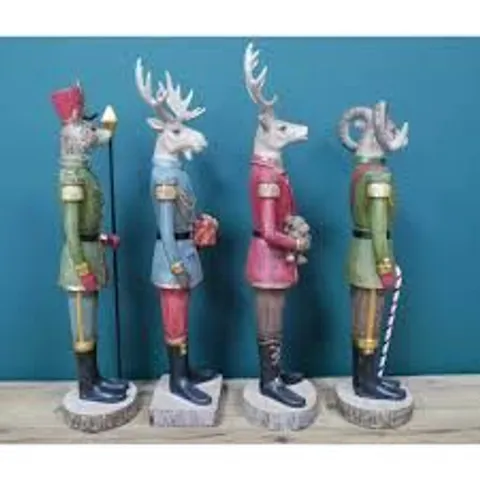 BRAND NEW BOXED HOMESDIRECT365 SET OF 4 ANIMAL FIGURINES
