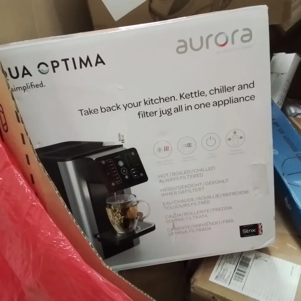 PALLET CONTAINING VARIOUS ASSORTED BOXED HOUSEHOLD ITEMS TO INCLUDE: STEAM CLEANER, KIDS BOOSTER SEATS, HOT AND COLD WATER MACHINE, LIGHT BULBS AND LOTS MORE UNMARKED BOXED ITEMS 