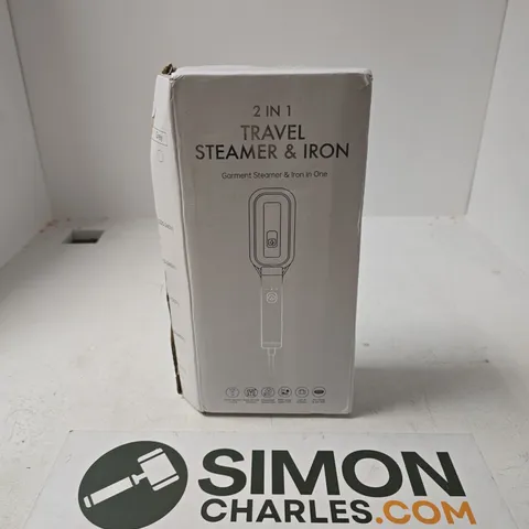 BOXED 2IN1 TRAVEL STEAMER & IRON