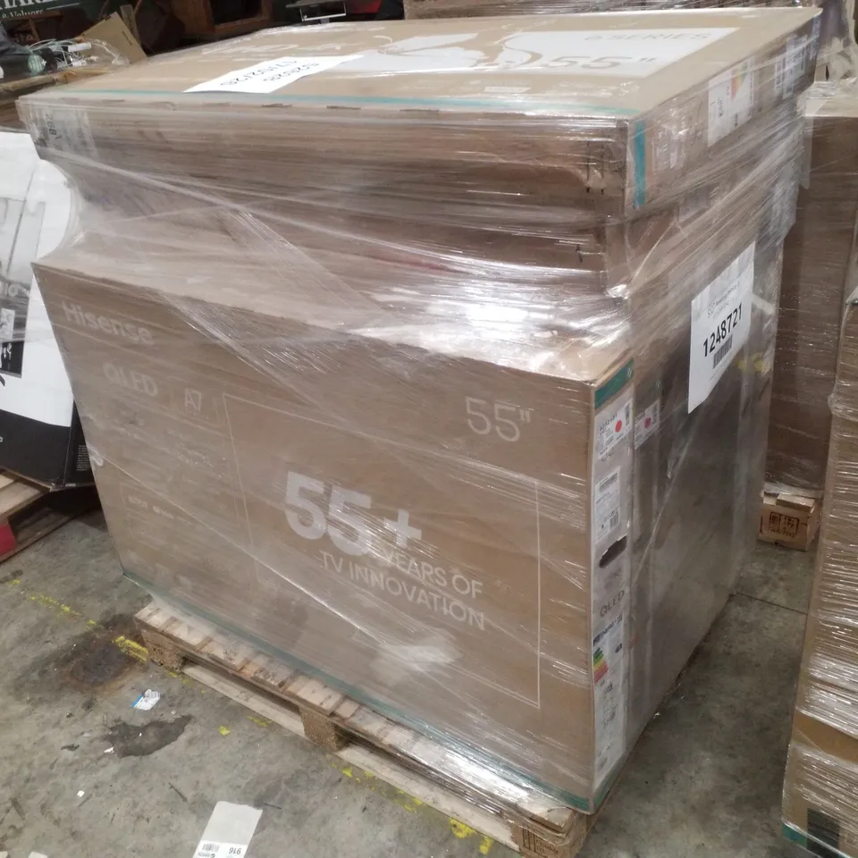 PALLET CONTAINING DAMAGED TVS