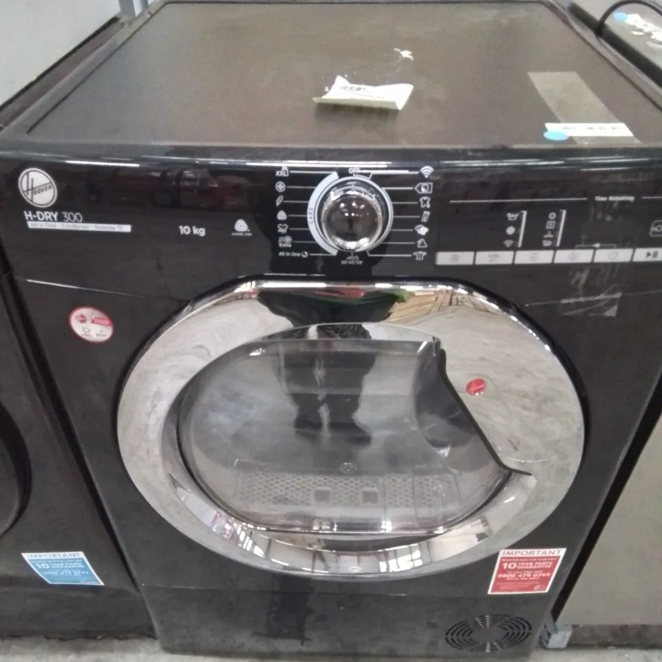 HOOVER H-DRY 300 CONDENSER TUMBLE DRYER IN BLACK - (HLE-C10TCEB-80)
