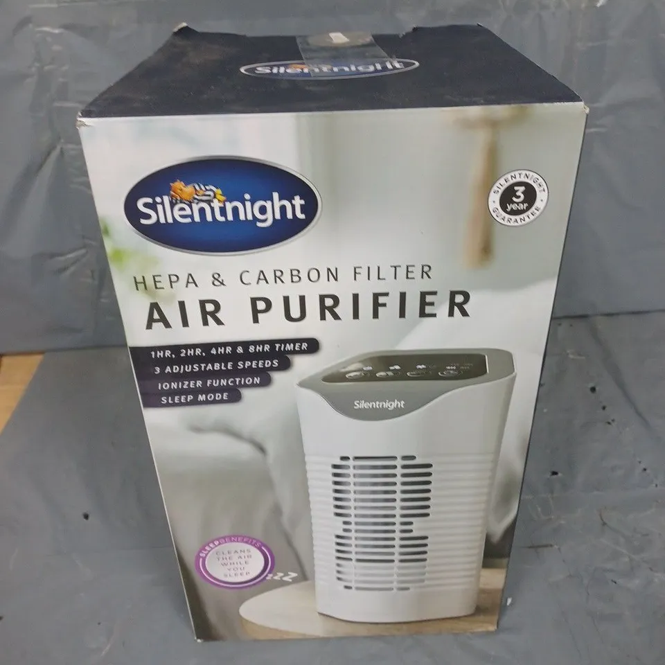 BOXED SILENTNIGHT HEPA & CARBON FILTER AIR PURIFIER 