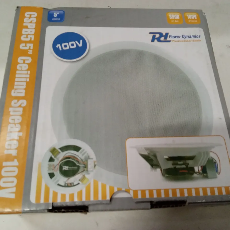 BOXED POWER DYNAMICS 5-INCH 100V SPEAKER