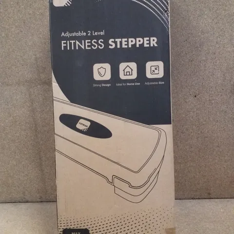 BOXED KAYMAN ADJUSTABLE 2 LEVEL FITNESS STEPPER - BLUE