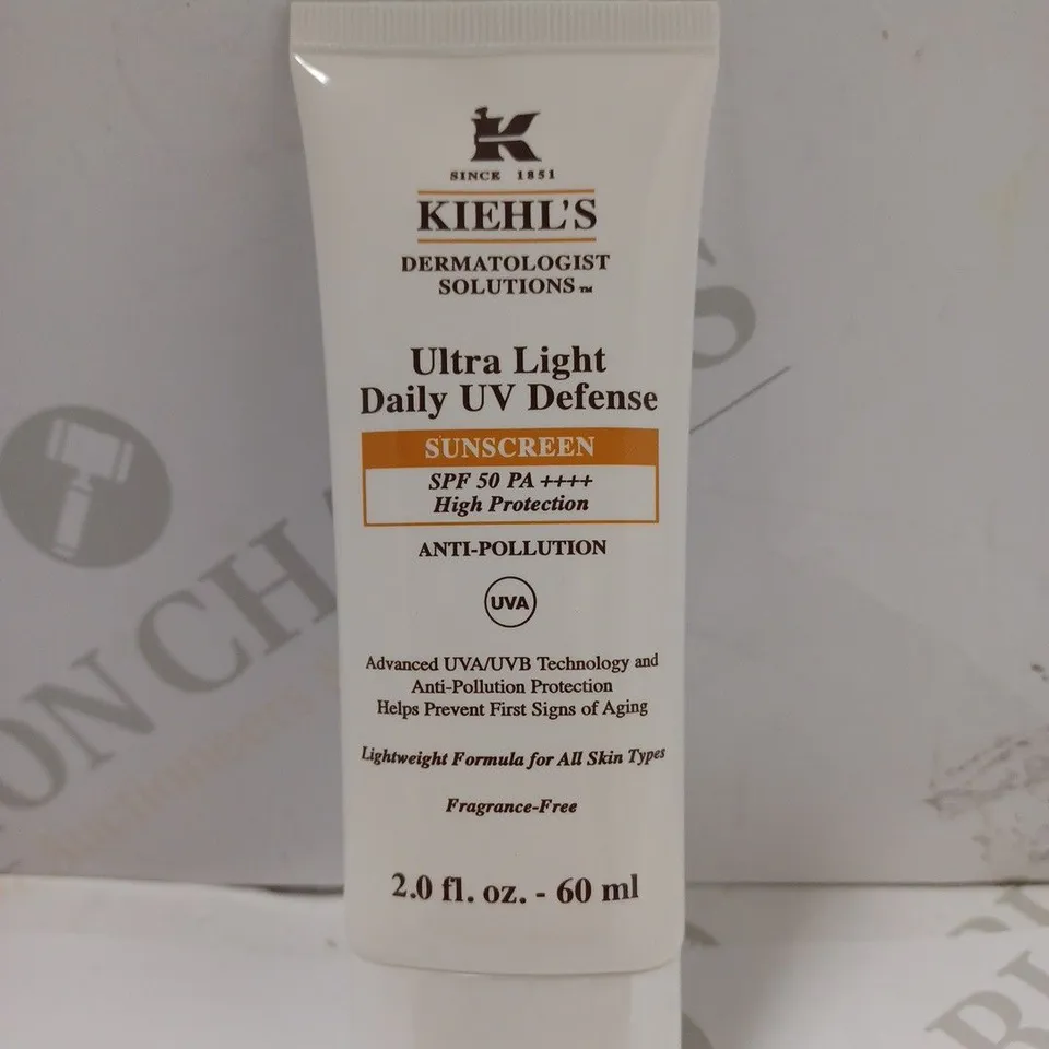 KIEHL'S ULTRA LIGHT DAILY UV DEFENSE SPF 50 WITH POLLUTION SUN CREAM 60 ML