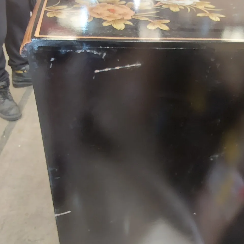 MOTHER OF PEARL BOW FRONT ORIENTAL CHINESE SIDEBOARD