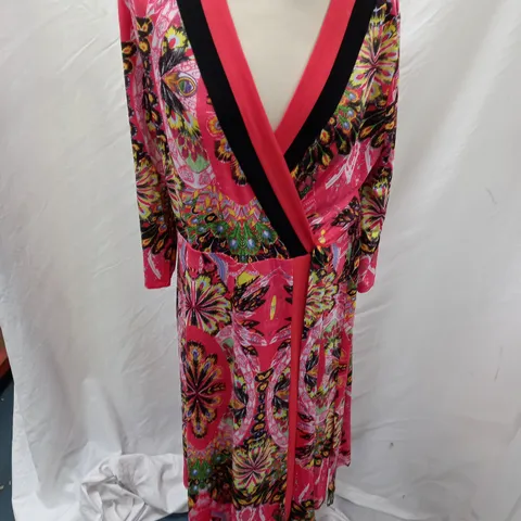 TOGETHER PRINT COLOURBLOCK DRESS - 16