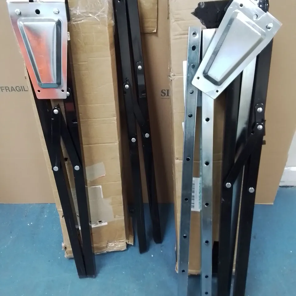 LOT OF ASSORTED METAL FOLDING FITTINGS