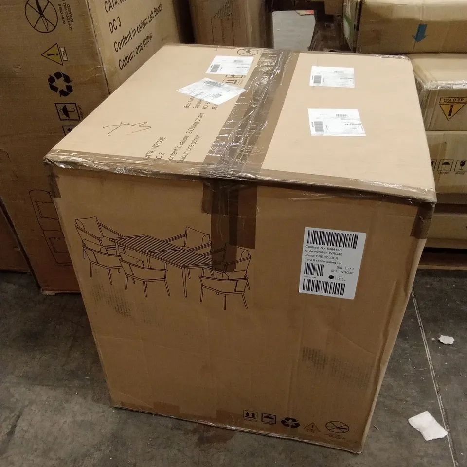 BOXED SET OF 2 CALVI OUTDOOR DINING CHAIRS // 2 CHAIRS ONLY (1 BOX)