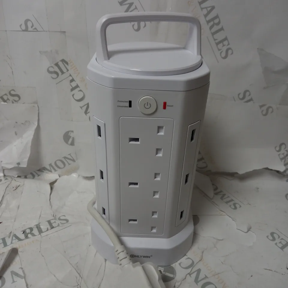 ONLYWIN SURGE PROTECTED POWERS STRIP TOWER 12 OUTLETS & 6 USB'S