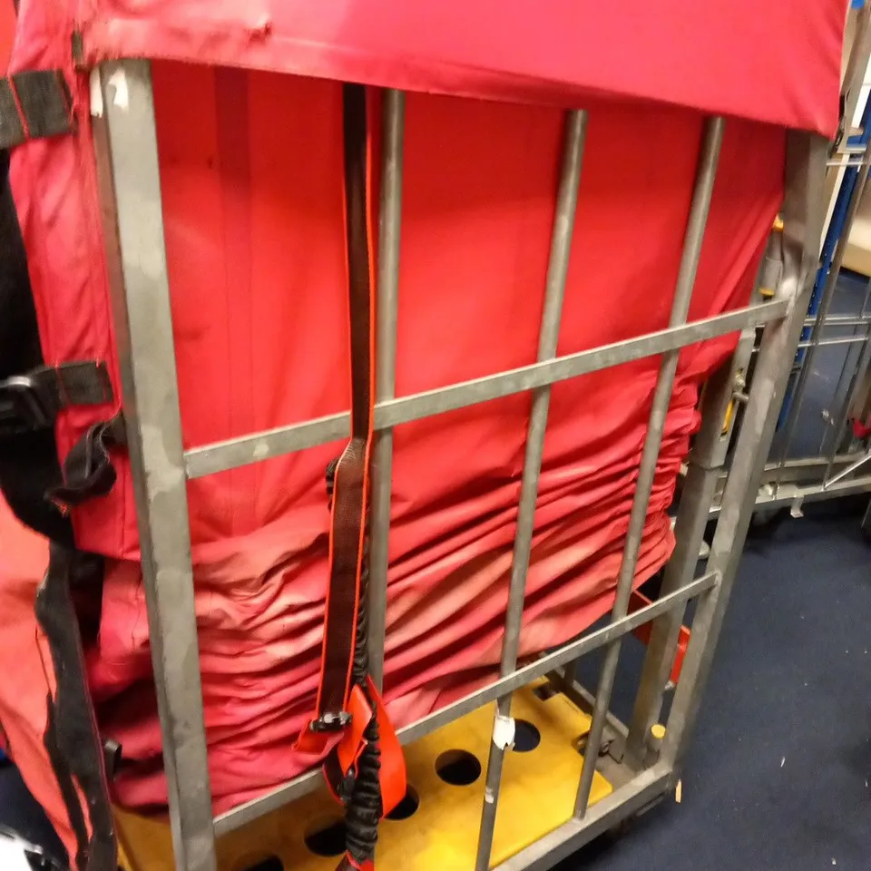 CAGE OF ASSORTED VEHICLE PARTS 