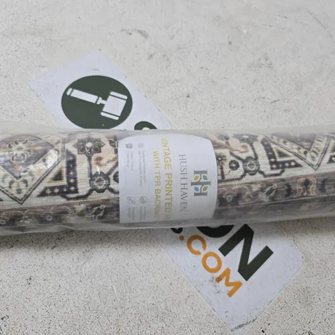 HUSH HAVEN VINTAGE PRINTED RUG RUNNER – WITH TPR BACKING
