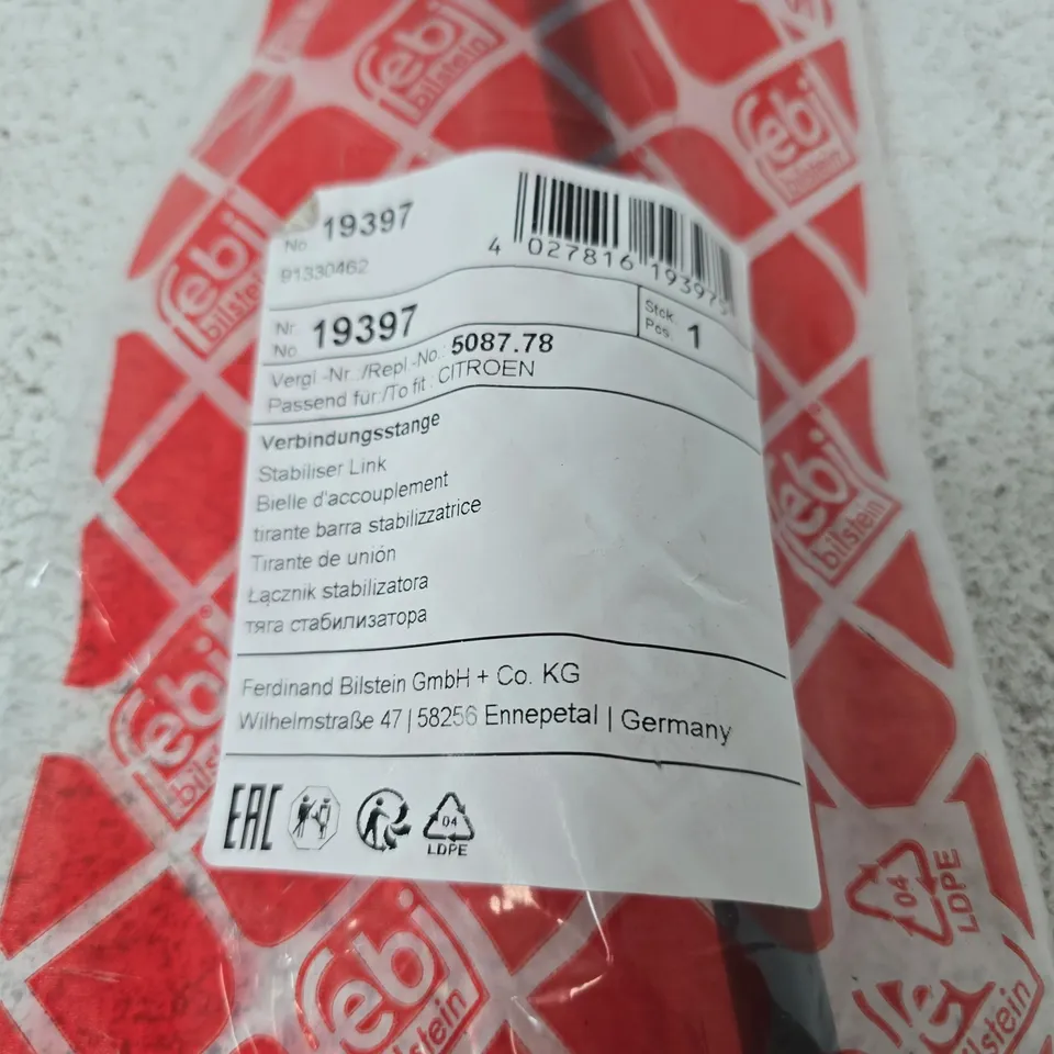 BILSTEIN STABILISER LINK FOR CITROËN – PART NO. 19397