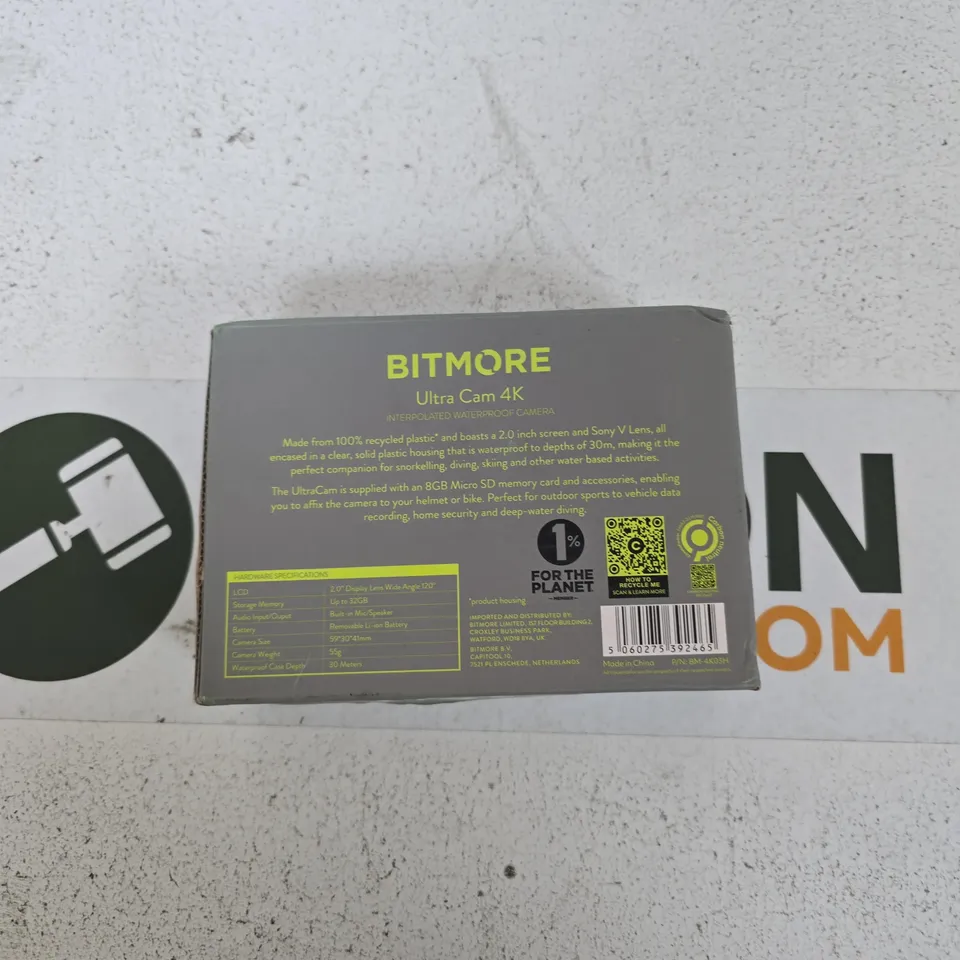 BITMORE ULTRA CAM 4K WATERPROOF ACTION CAMERA