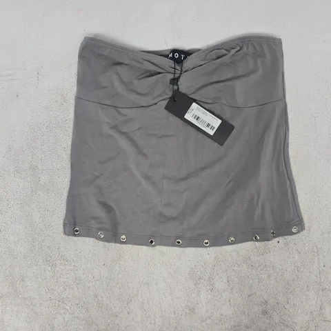 MOTEL RUKI BANDEAU TOP RAYON JERSEY GREY SIZE MEDIUM