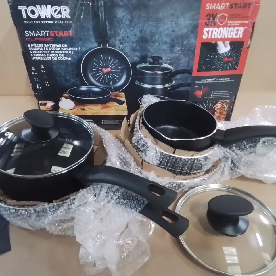 TOWER SMART START 5-PIECE PAN SET