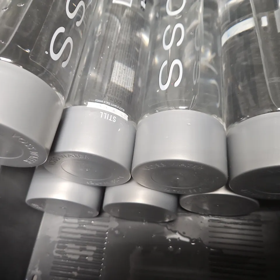 7 VOSS STILL WATER GLASS BOTTLES (850ML), GREY CAP