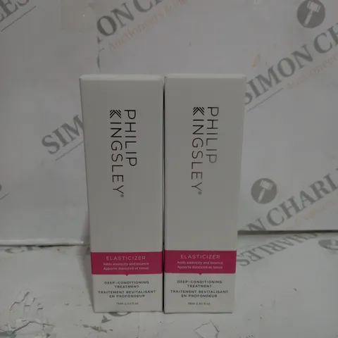 SET OF 2 PHILIP KINGSLEY ELASTICIZER DEEP CONDITIONING TREATMENT - 75ML