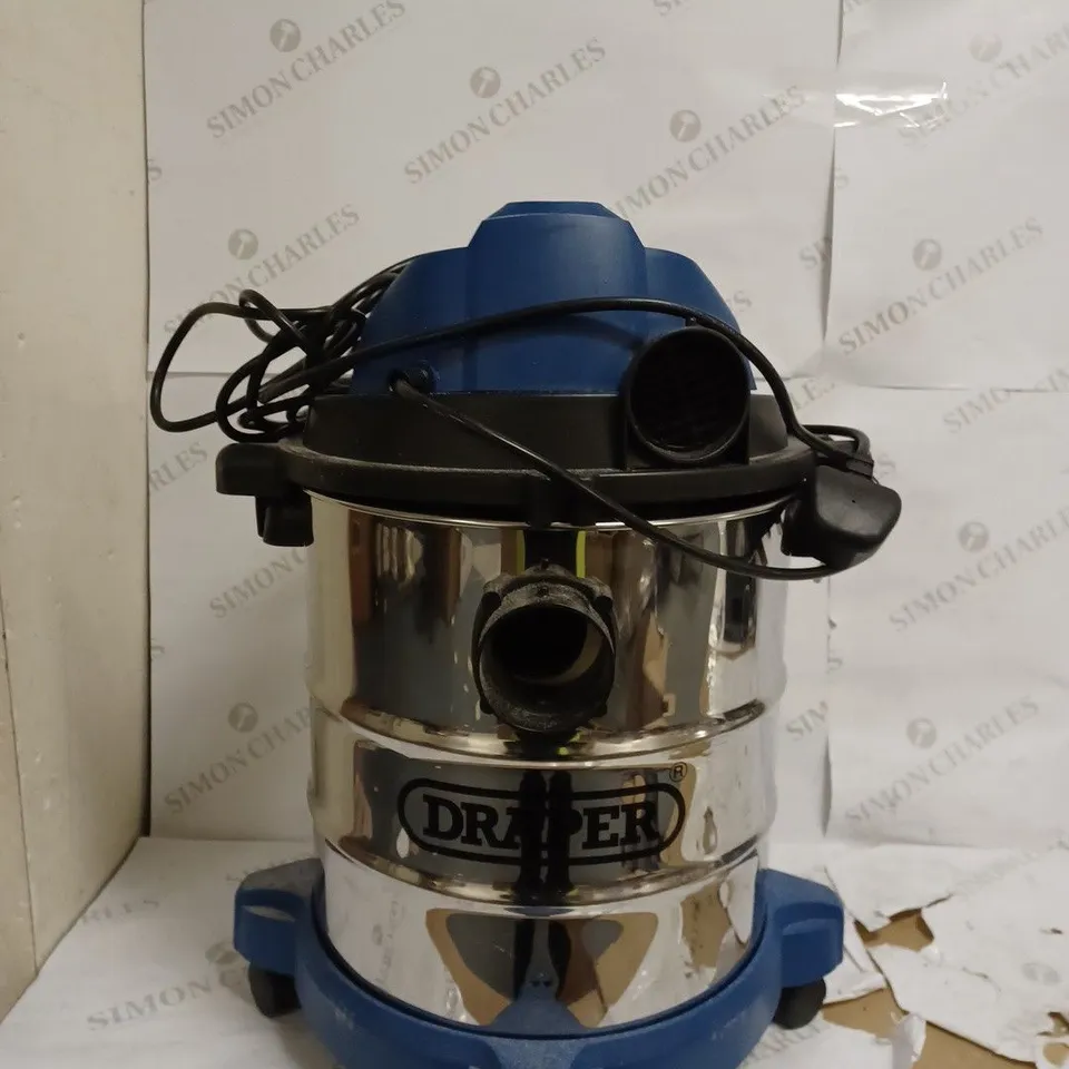 DRAPER 20L 1250W 230V WET & DRY VACUUM CLEANER